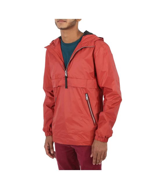 The Very Warm Red Hanover 1/4 Zip Pop Outerwear for men