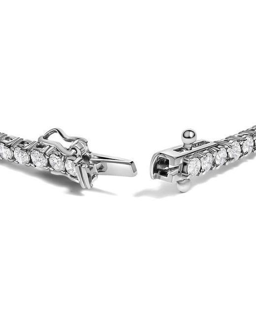 Haus of Brilliance Metallic 14K 3.00 Ctw Diamond Classic Standard 4 Prong Set Tennis Bracelet