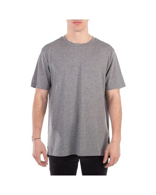 Boss Gray Slim-Fit Crew Neck T-Shirt for men