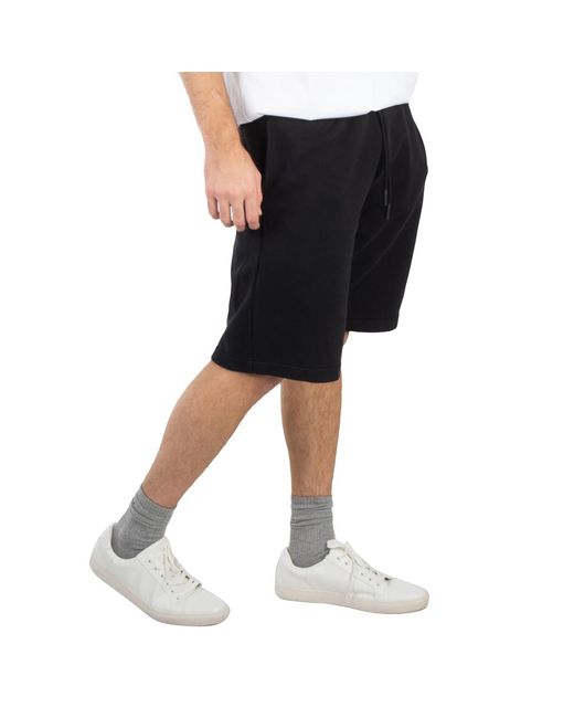 Marcelo Burlon Black Cross Basketball Cotton Shorts for men