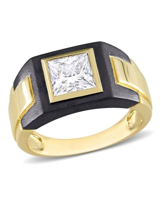 Amour Blue 2 Ct Tw Moissanite Solitaire Ring for men