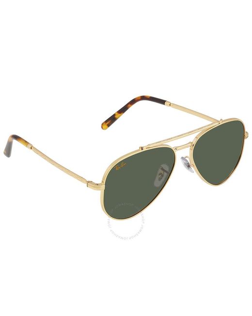 Ray-Ban New Aviator Green Sunglasses