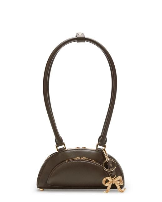 Self-Portrait Metallic Leather Shoulder Bag With Charms