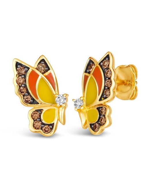 Le Vian Metallic Ladies Butterfly Away Earrings