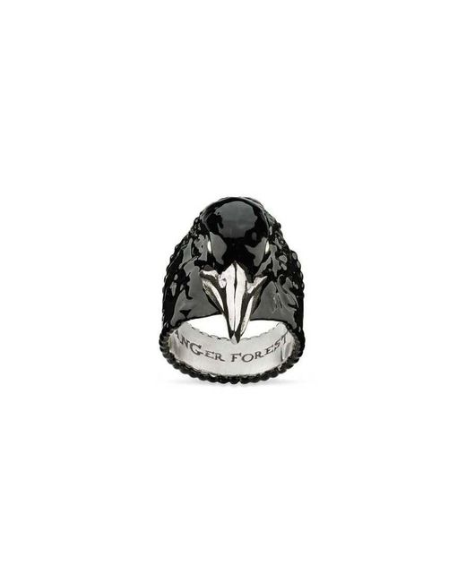 Gucci Black Anger Forest Ring for men