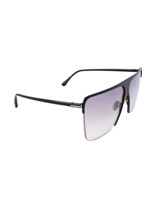 Tom Ford Sofi Grey Square Sunglasses in Black | Lyst Canada