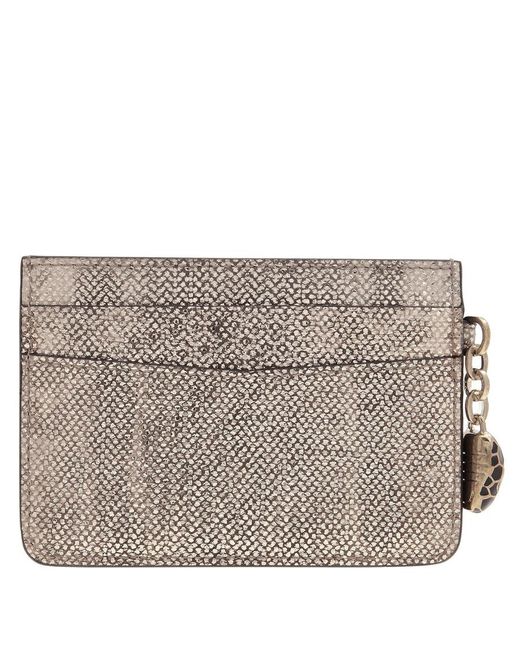 BVLGARI Metallic Serpenti Forever Card Holder