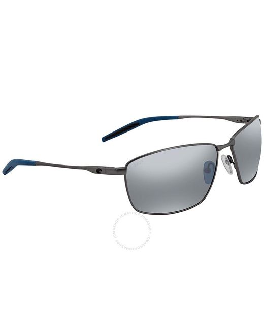 Costa Del Mar Turret Gray Silver Mirror Polarized Polycarbonate Sunglasses Trt 247 Osgp 63 for men