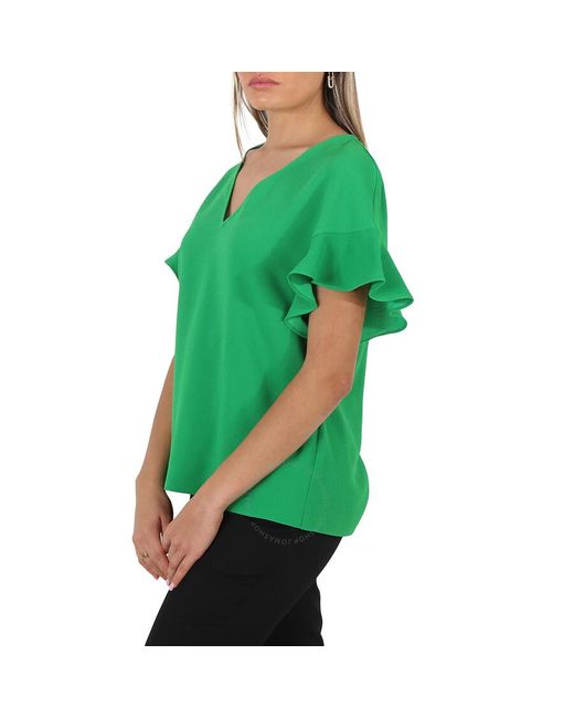 Essentiel Antwerp Green Essentiel Sinai Wimbledon Short Sleeve Shirt