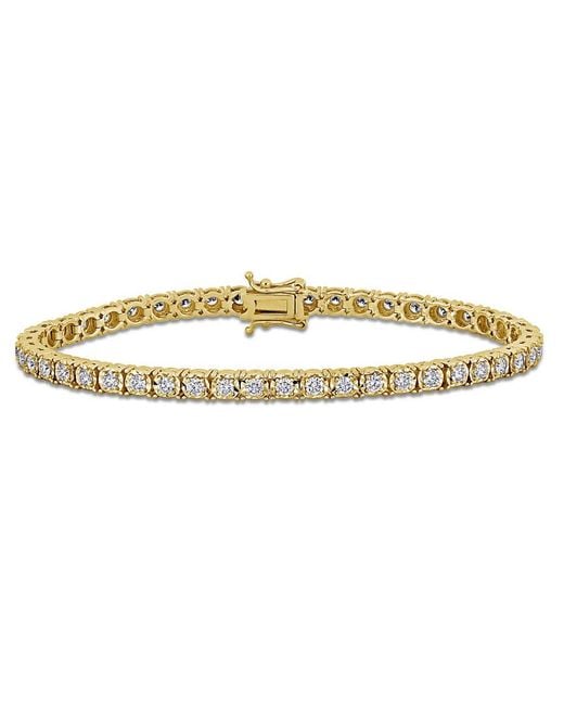 Created Forever Metallic 2 1/2 Ct Tw Lab Grown Diamond Tennis Bracelet