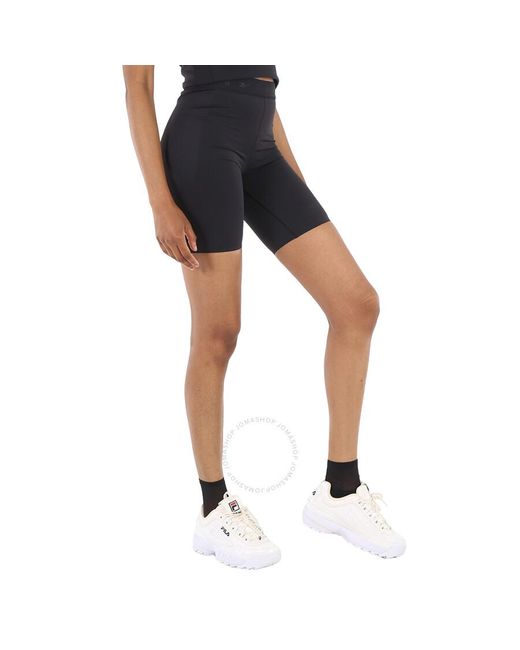 Reebok Black X Victoria Beckham Logo Bike Shorts