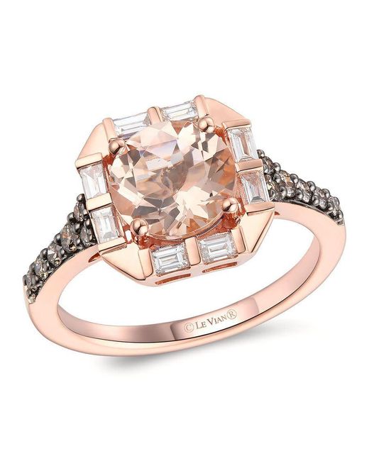 Le Vian Pink Ladies Peach Morganite Rings Set