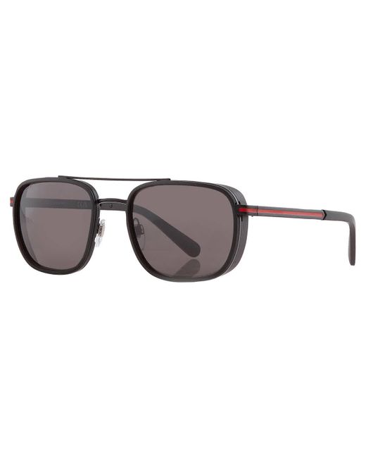 BVLGARI Gray Dark Grey Navigator Sunglasses Bv5053 128/b1 56 for men