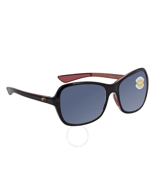 Costa Del Mar Blue Kare Grey Polarized Polycarbonate Sunglasses Kar 132 Ogp 54