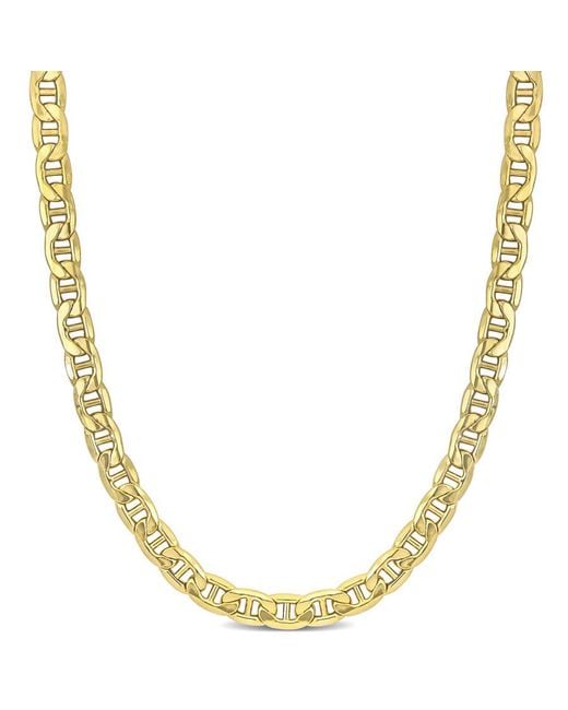 Amour Metallic 20 Inch Mariner Link Chain Necklace