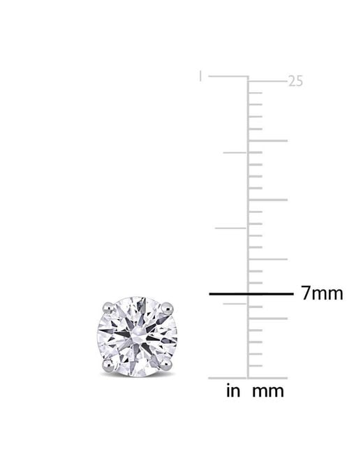 Created Forever Metallic 2 1/2Ct Tw Lab-Grown Diamond Solitaire Stud Earrings