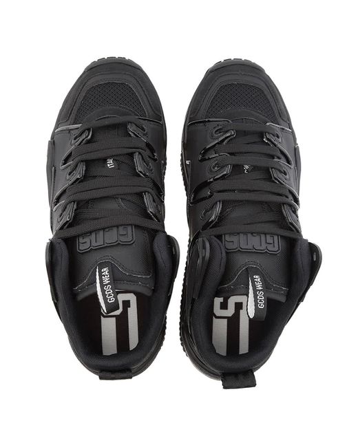 Gcds Black Slim Skate Sneakers for men
