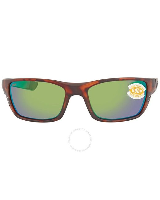 Costa Del Mar Cta Del Mar Whitetip Green Mirror Polarized Polycarbonate Sunglasses for men