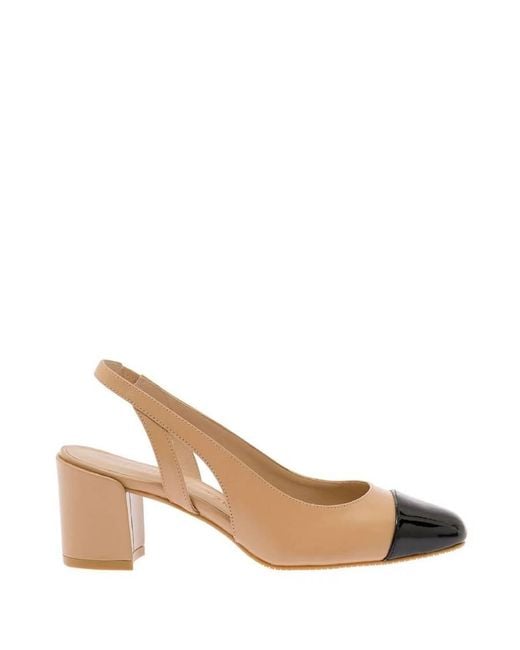 Stuart Weitzman Natural Sleek 50 Slingback Pumps, Brand Size 38 Us