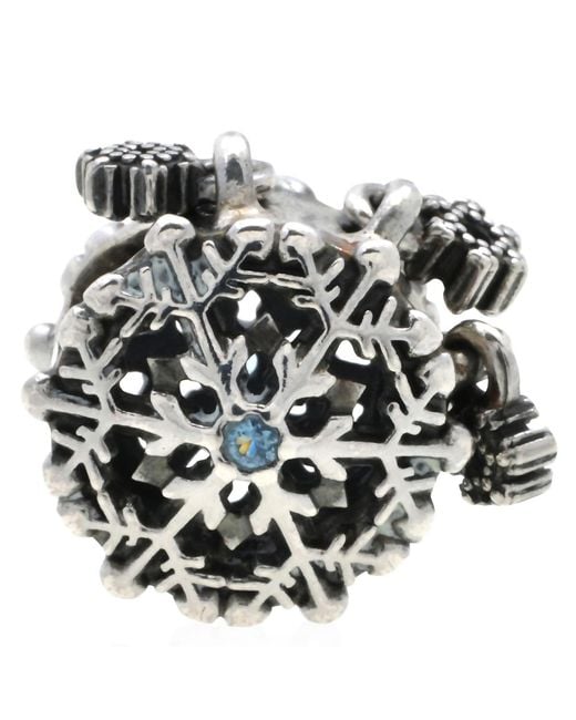 Pandora Multicolor Icy Snowflake Drop Charm for men