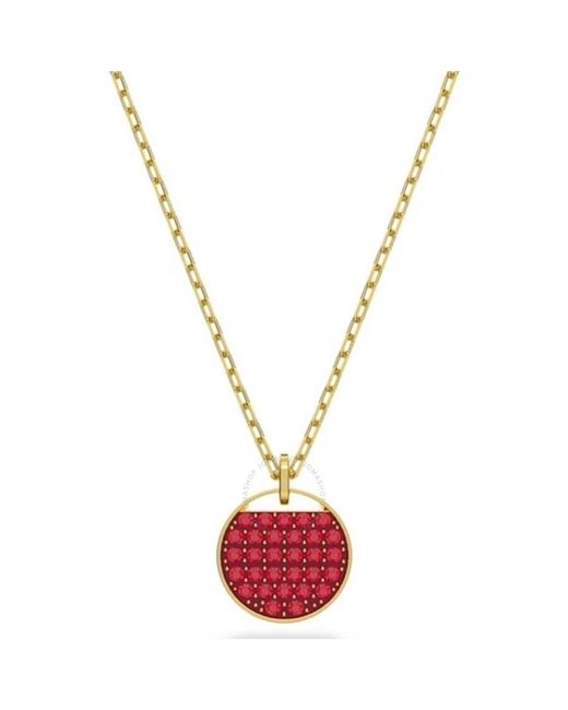 Swarovski Metallic Tone Plated Sublima Pendant Necklace