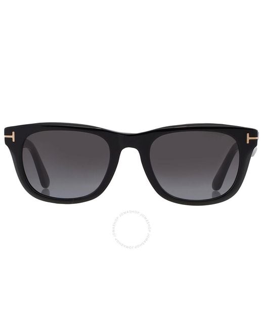 Tom Ford Black Kendel Smoke Gradient Square Sunglasses Ft1076 01b 54