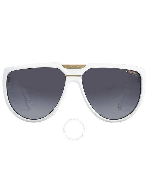 Carrera Gray Grey Shaded Browline Sunglasses Flaglab 13 0vk6/9o 62
