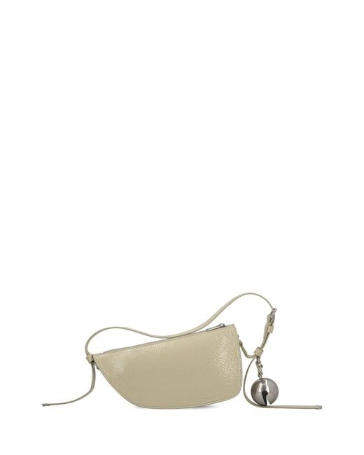 Burberry White ‘Shield Mini’ Shoulder Bag