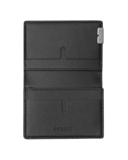 Burberry Black B-Cut Leather Cardholder for men