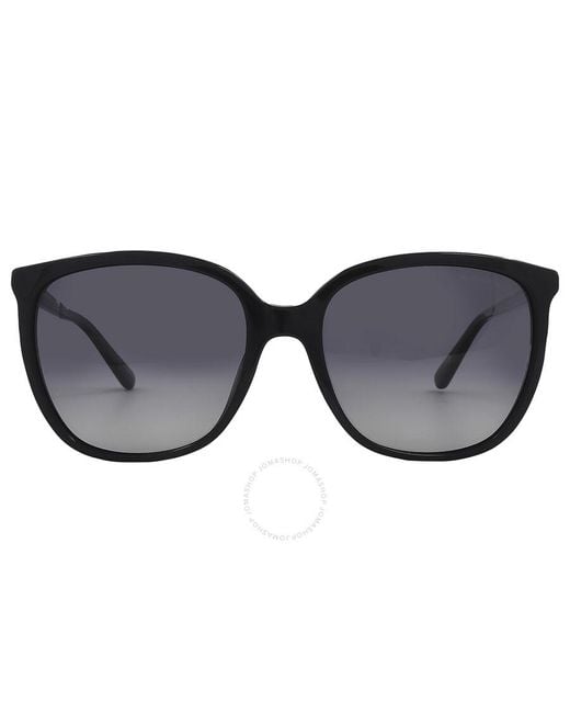 Michael Kors Black Polarized Dark Gray Square Sunglasses Mk2137u 3005t3 57