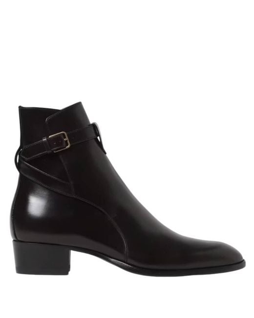 Saint Laurent Wyatt Leather Chelsea Boots, Brand Size 43 Us in