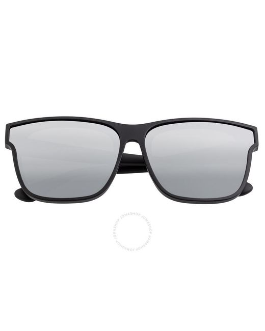 Sixty One Gray Delos Mirror Coating Square Sunglasses Sixs112sl