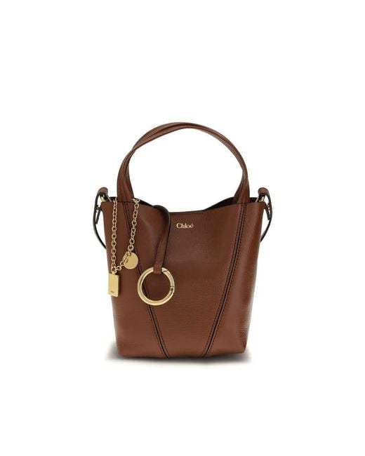 Chloé Brown Chlo Spin Shoulder Bag