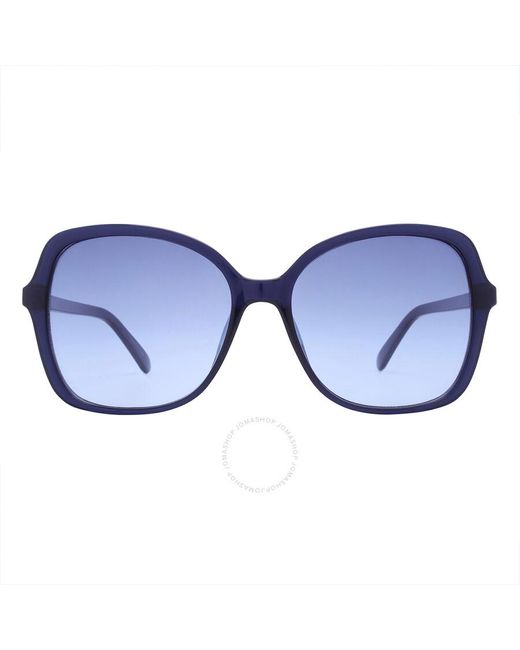 Calvin Klein Blue Gradient Butterfly Sunglasses Ck19561s 410 57