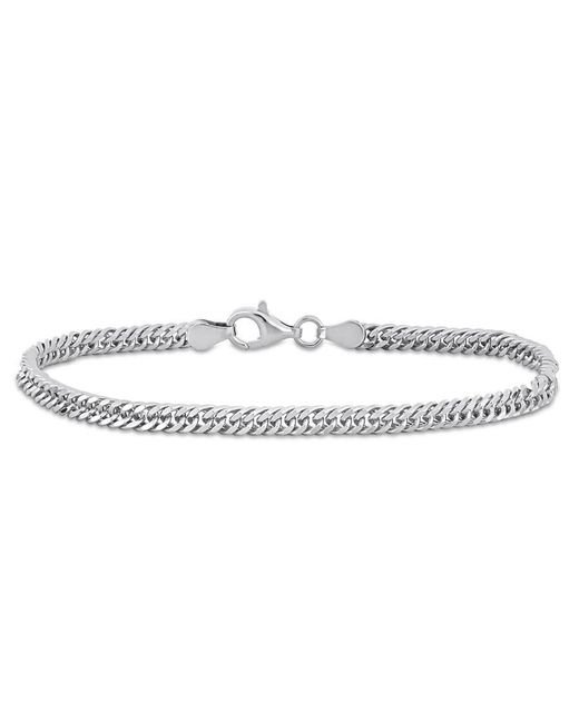 Amour Metallic Double Curb Link Chain Bracelet