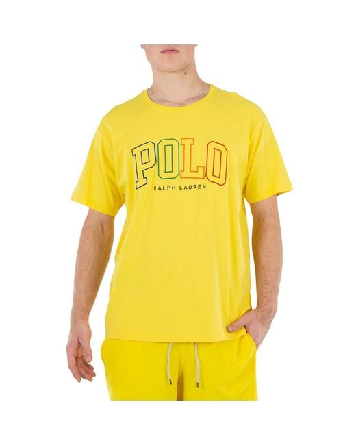 Polo Ralph Lauren Yellow Logo Cotton Jersey T-Shirt for men