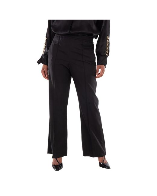 Loewe Black Mid Waist Straight-Leg Trousers