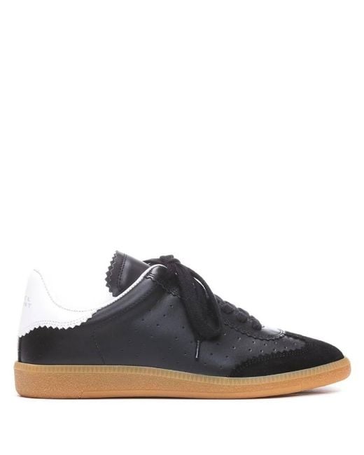 Isabel Marant Blue Bryce Low-Top Leather Sneakers, Brand Size 35 Us
