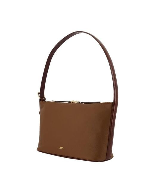 A.P.C. Brown Vera Shoulder Bag