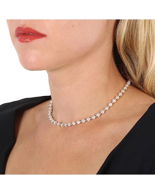 Gucci Metallic Ladies Boule Choker Necklace