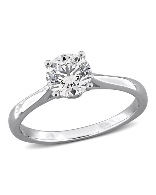 Created Forever Metallic 1Ct Tgw Lab Grown Diamond Engagement Ring