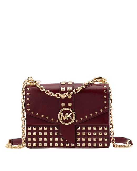 Crossbody Designer By Michael Kors In Red, Size:Small
