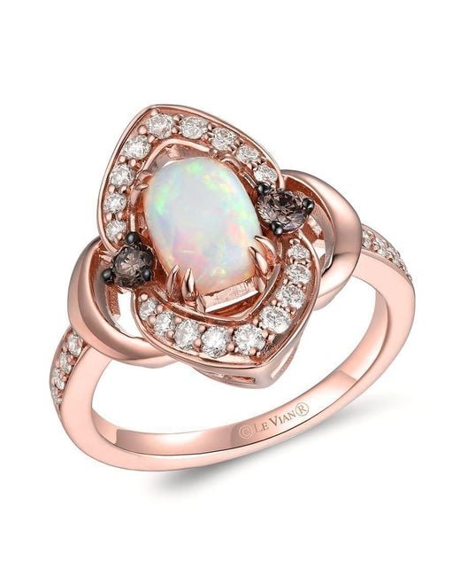Le Vian Pink Ladies Neopolitan Opal Rings Set