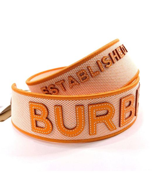 Burberry Orange Softapricot/deeporan Pocket Bag Logo Strap