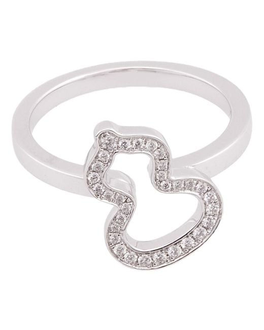 Qeelin Metallic Wulu Petite 18K Diamond Ring