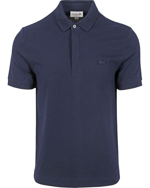 Lacoste Blue Regular Fit Polo Shirt, Brand Size 2 (Xs) for men