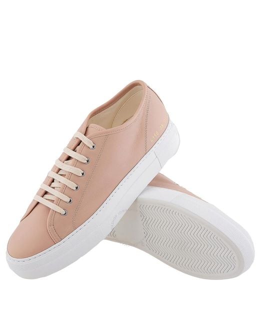 Common Projects Pink Nude Tournament Low-top Sneakers