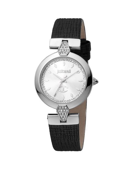 Just Cavalli Metallic Classic Silver-tone Dial Watch