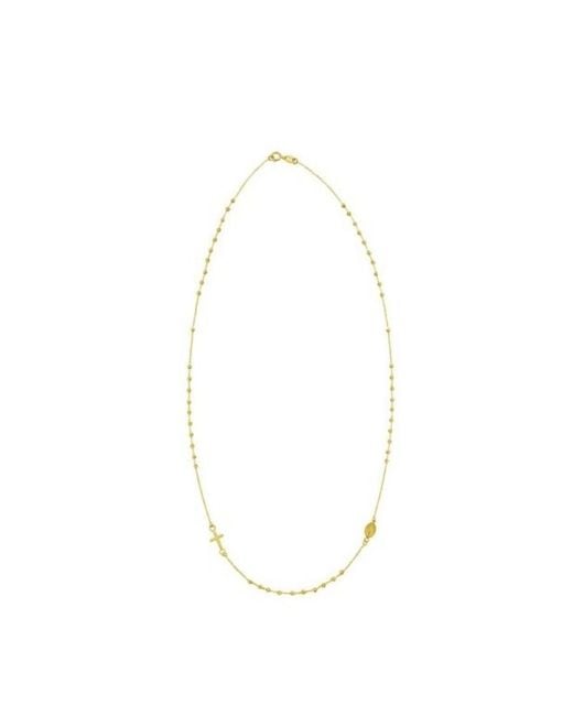 Tresorra Metallic 14K Rosary Necklace