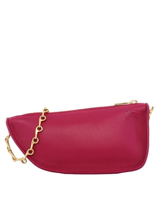 Burberry Purple Micro Shield Nappa Leather Sling Bag